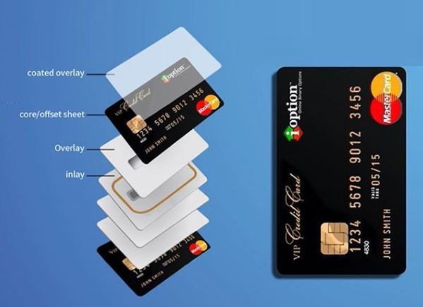 PETG banking card overlay 